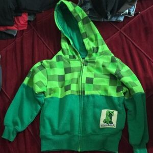 Green Kids Hoodie Mindcraft